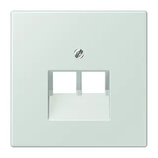 Jung Abdeckung für IAE/UAE-Anschlussdosen 2 x 8-polig, Thermoplast lackiert, Serie LS, céruléen pale LC969-2UA215
