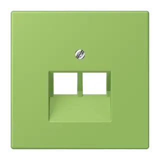 Jung Abdeckung für IAE/UAE-Anschlussdosen 2 x 8-polig, Thermoplast lackiert, Serie LS, vert 31 LC969-2UA220