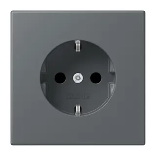 Jung SCHUKO Steckdose, 16 A 250 V ~, SAFETY+, Serie LS, gris foncé 31 LC1520KI202