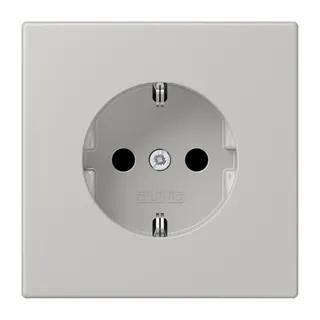 Jung SCHUKO Steckdose, 16 A 250 V ~, SAFETY+, Serie LS, gris clair 31 LC1520KI205