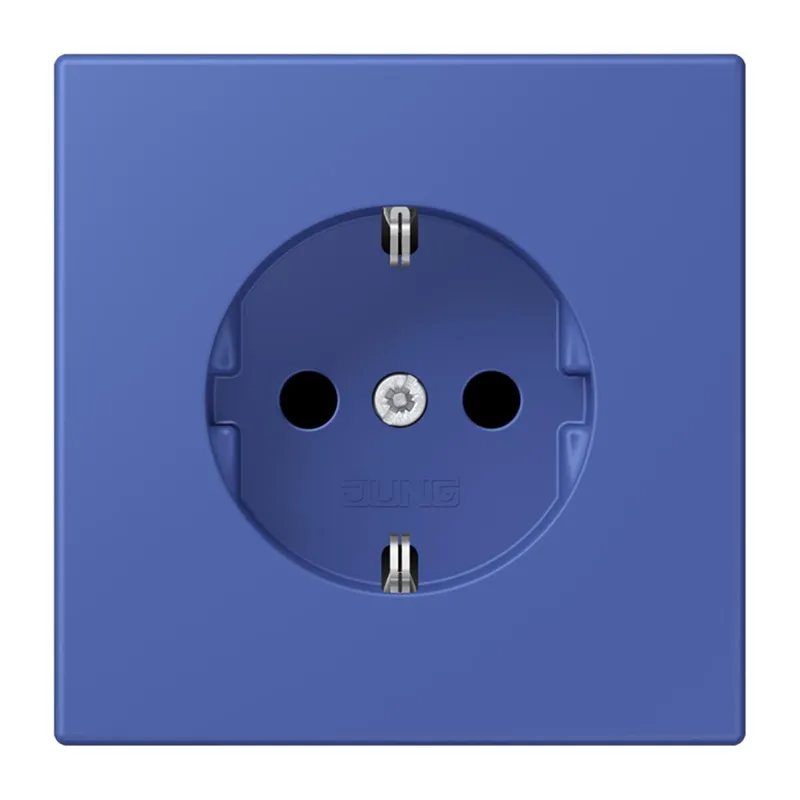 Jung SCHUKO Steckdose, 16 A 250 V ~, ohne Krallen, Serie LS, bleu outremer 31 LC1520N206