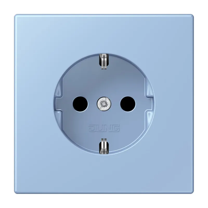 Jung SCHUKO Steckdose, 16 A 250 V ~, ohne Krallen, Serie LS, outremer moyen LC1520N207