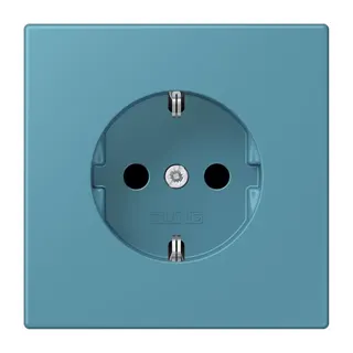Jung SCHUKO Steckdose, 16 A 250 V ~, SAFETY+, Serie LS, céruléen vif LC1520KI212