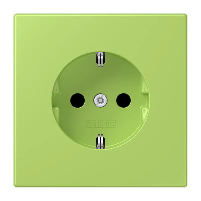 Jung SCHUKO Steckdose, 16 A 250 V ~, Serie LS, vert clair LC1520221