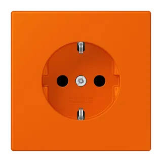 Jung SCHUKO Steckdose, 16 A 250 V ~, SAFETY+, Serie LS, orange LC1520KI224