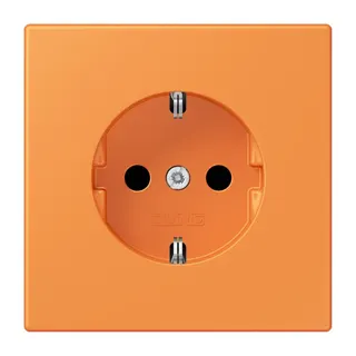 Jung SCHUKO Steckdose, 16 A 250 V ~, SAFETY+, Serie LS, orange clair LC1520KI225
