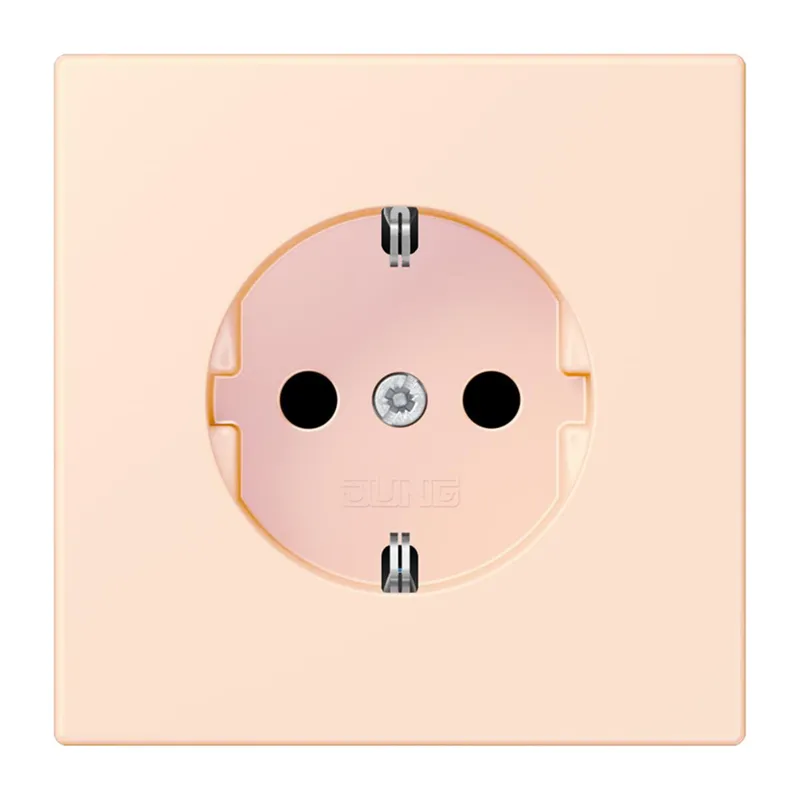 Jung SCHUKO Steckdose, 16 A 250 V ~, Schraubklemmen, Serie LS, orange pâle LC1521226