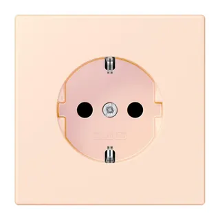Jung SCHUKO Steckdose, 16 A 250 V ~, SAFETY+, Serie LS, orange pâle LC1520KI226