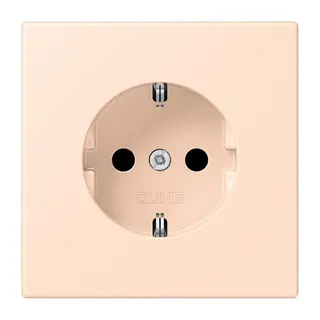 Jung SCHUKO Steckdose, 16 A 250 V ~, SAFETY+, Serie LS, rose pâle LC1520KI228