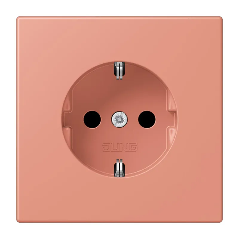 Jung SCHUKO Steckdose, 16 A 250 V ~, Schraubklemmen, Serie LS, l'ocre rouge moyen LC1521233