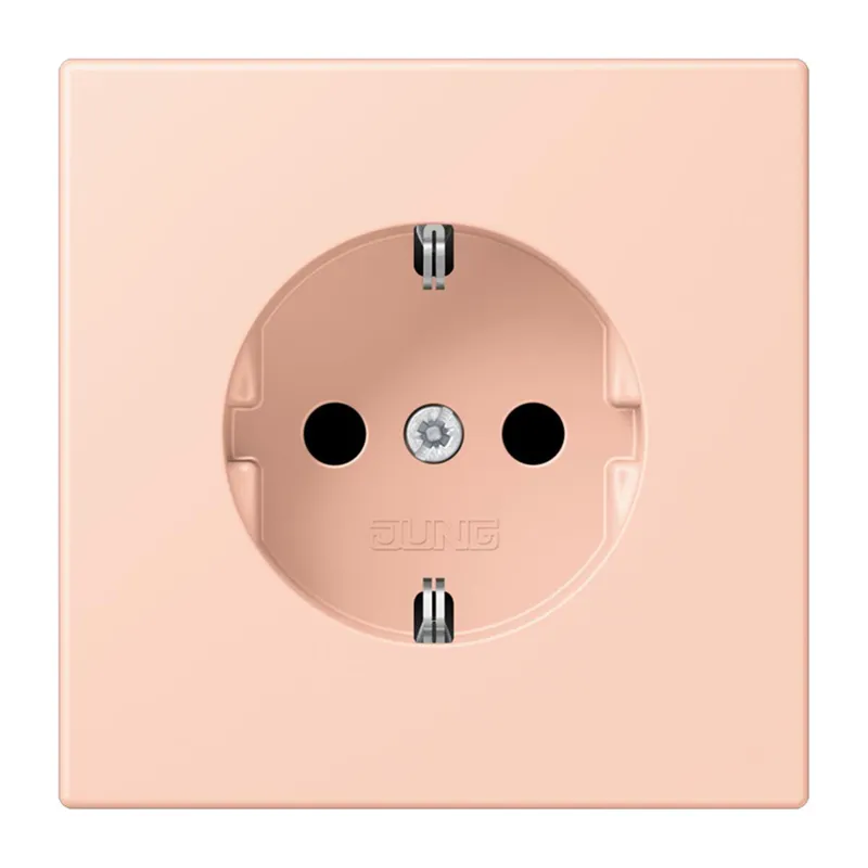 Jung SCHUKO Steckdose, 16 A 250 V ~, SAFETY+, Serie LS, l'ocre rouge clair LC1520KI234
