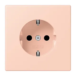 Jung SCHUKO Steckdose, 16 A 250 V ~, SAFETY+, Serie LS, l'ocre rouge clair LC1520KI234