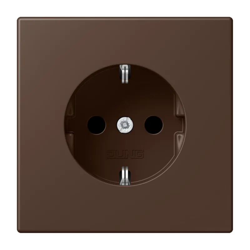 Jung SCHUKO Steckdose, 16 A 250 V ~, SAFETY+, Serie LS, terre d'ombre br?lée 31 LC1520KI239