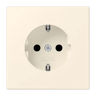Jung SCHUKO Steckdose, 16 A 250 V ~, SAFETY+, Serie LS, blanc ivoire LC1520KI245