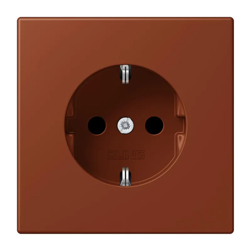 Jung SCHUKO Steckdose, 16 A 250 V ~, Serie LS, terre sienne br?lée 59 LC1520247