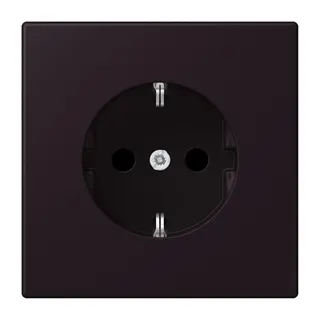 Jung SCHUKO Steckdose, 16 A 250 V ~, SAFETY+, Serie LS, noir d'ivoire LC1520KI248