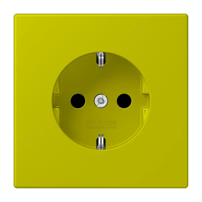 Jung SCHUKO Steckdose, 16 A 250 V ~, Serie LS, vert olive vif LC1520249