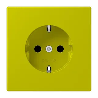 Jung SCHUKO Steckdose, 16 A 250 V ~, SAFETY+, Serie LS, vert olive vif LC1520KI249