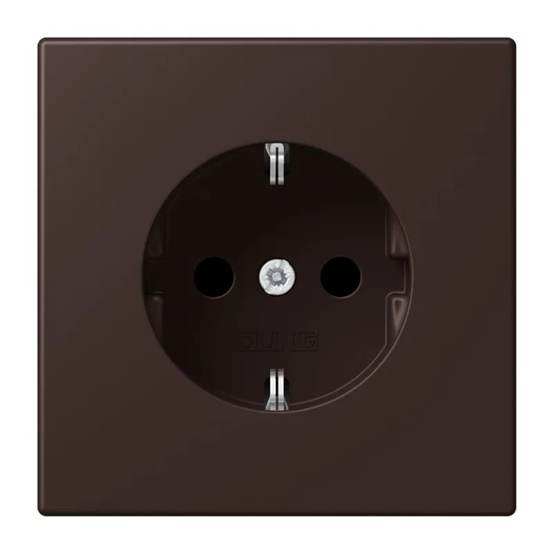 Jung SCHUKO Steckdose, 16 A 250 V ~, SAFETY+, Serie LS, terre d?ombre br?lée 59 LC1520KI252