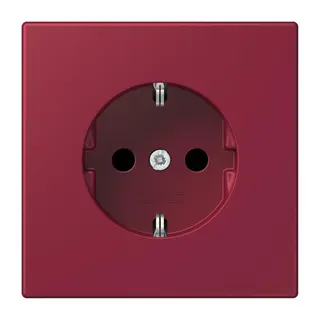 Jung SCHUKO Steckdose, 16 A 250 V ~, SAFETY+, Serie LS, le rubis LC1520KI255