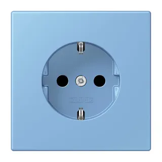Jung SCHUKO Steckdose, 16 A 250 V ~, SAFETY+, Serie LS, bleu céruléen 59 LC1520KI256