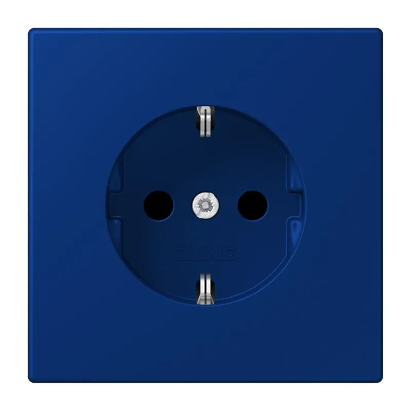 Jung SCHUKO Steckdose, 16 A 250 V ~, SAFETY+, Serie LS, bleu outremer foncé LC1520KI261