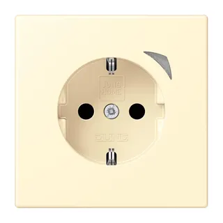 Jung HOME SCHUKO® Steckdose, 16 A 250 V ~, Schraubklemmen, mit Funktionsanzeige, SAFETY+, Thermoplast lackiert BTLC1521S201