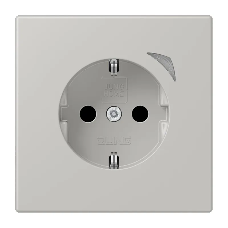 Jung HOME SCHUKO® Steckdose, 16 A 250 V ~, Energy, Schraubklemmen, mit Funktionsanzeige, SAFETY+, Thermoplast BTLC1521SE205