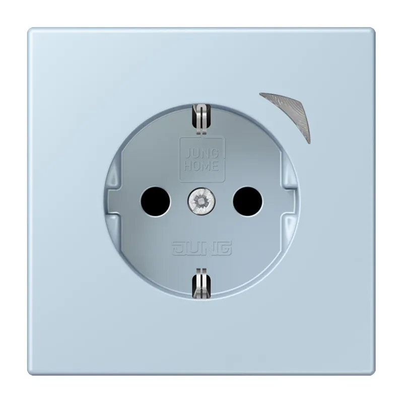 Jung HOME SCHUKO® Steckdose, 16 A 250 V ~, Energy, Schraubklemmen, mit Funktionsanzeige, SAFETY+, Thermoplast BTLC1521SE208