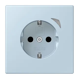 Jung HOME SCHUKO® Steckdose, 16 A 250 V ~, Schraubklemmen, mit Funktionsanzeige, SAFETY+, Thermoplast lackiert BTLC1521S208