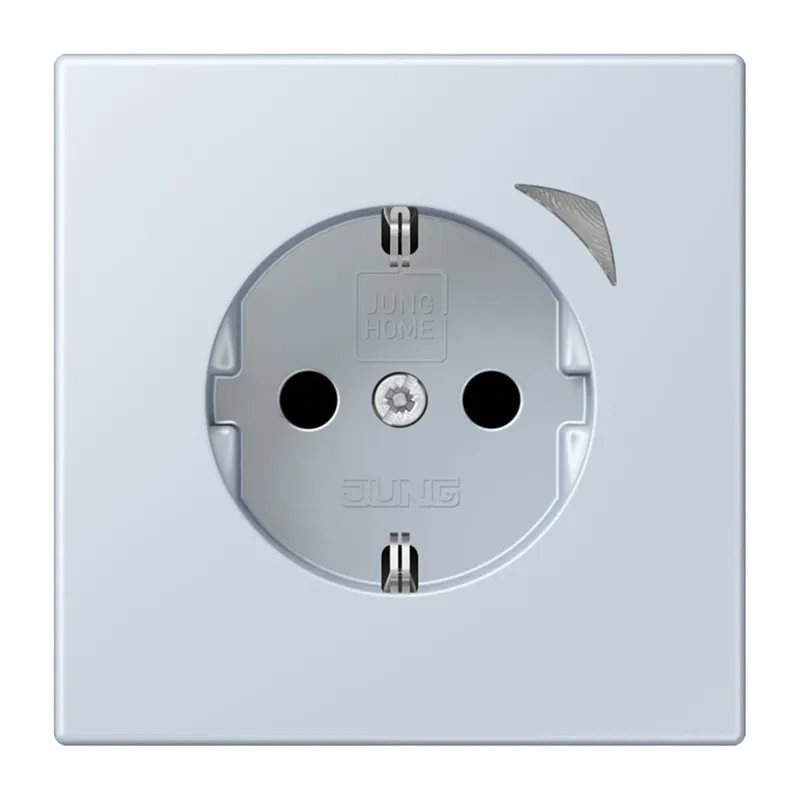 Jung HOME SCHUKO® Steckdose, 16 A 250 V ~, Schraubklemmen, mit Funktionsanzeige, SAFETY+, Thermoplast lackiert BTLC1521S209