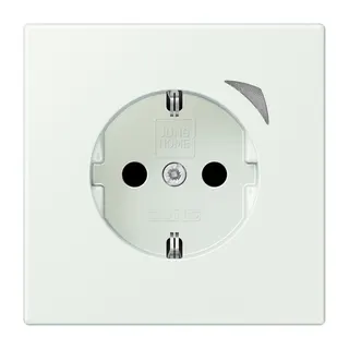 Jung HOME SCHUKO® Steckdose, 16 A 250 V ~, Schraubklemmen, mit Funktionsanzeige, SAFETY+, Thermoplast lackiert BTLC1521S210