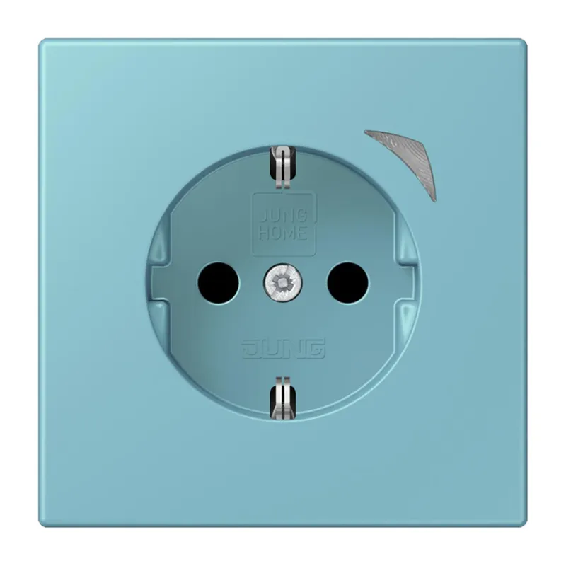 Jung HOME SCHUKO® Steckdose, 16 A 250 V ~, Schraubklemmen, mit Funktionsanzeige, SAFETY+, Thermoplast lackiert BTLC1521S213