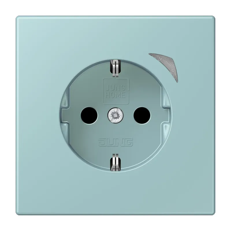 Jung HOME SCHUKO® Steckdose, 16 A 250 V ~, Energy, Schraubklemmen, mit Funktionsanzeige, SAFETY+, Thermoplast BTLC1521SE214