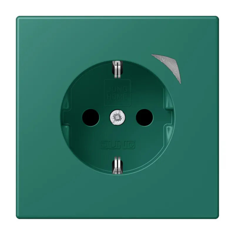Jung HOME SCHUKO® Steckdose, 16 A 250 V ~, Energy, Schraubklemmen, mit Funktionsanzeige, SAFETY+, Thermoplast BTLC1521SE216