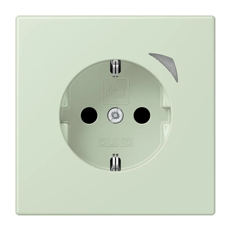 Jung HOME SCHUKO® Steckdose, 16 A 250 V ~, Schraubklemmen, mit Funktionsanzeige, SAFETY+, Thermoplast lackiert BTLC1521S218