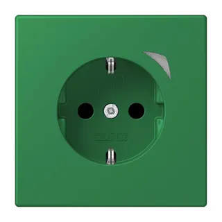 Jung HOME SCHUKO® Steckdose, 16 A 250 V ~, Schraubklemmen, mit Funktionsanzeige, SAFETY+, Thermoplast lackiert BTLC1521S219