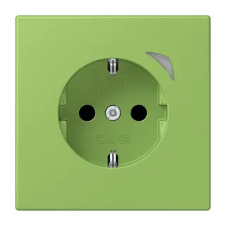 Jung HOME SCHUKO® Steckdose, 16 A 250 V ~, Schraubklemmen, mit Funktionsanzeige, SAFETY+, Thermoplast lackiert BTLC1521S220