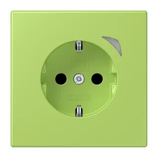 Jung HOME SCHUKO® Steckdose, 16 A 250 V ~, Schraubklemmen, mit Funktionsanzeige, SAFETY+, Thermoplast lackiert BTLC1521S221