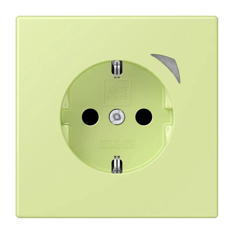 Jung HOME SCHUKO® Steckdose, 16 A 250 V ~, Energy, Schraubklemmen, mit Funktionsanzeige, SAFETY+, Thermoplast BTLC1521SE222