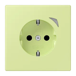 Jung HOME SCHUKO® Steckdose, 16 A 250 V ~, Schraubklemmen, mit Funktionsanzeige, SAFETY+, Thermoplast lackiert BTLC1521S222