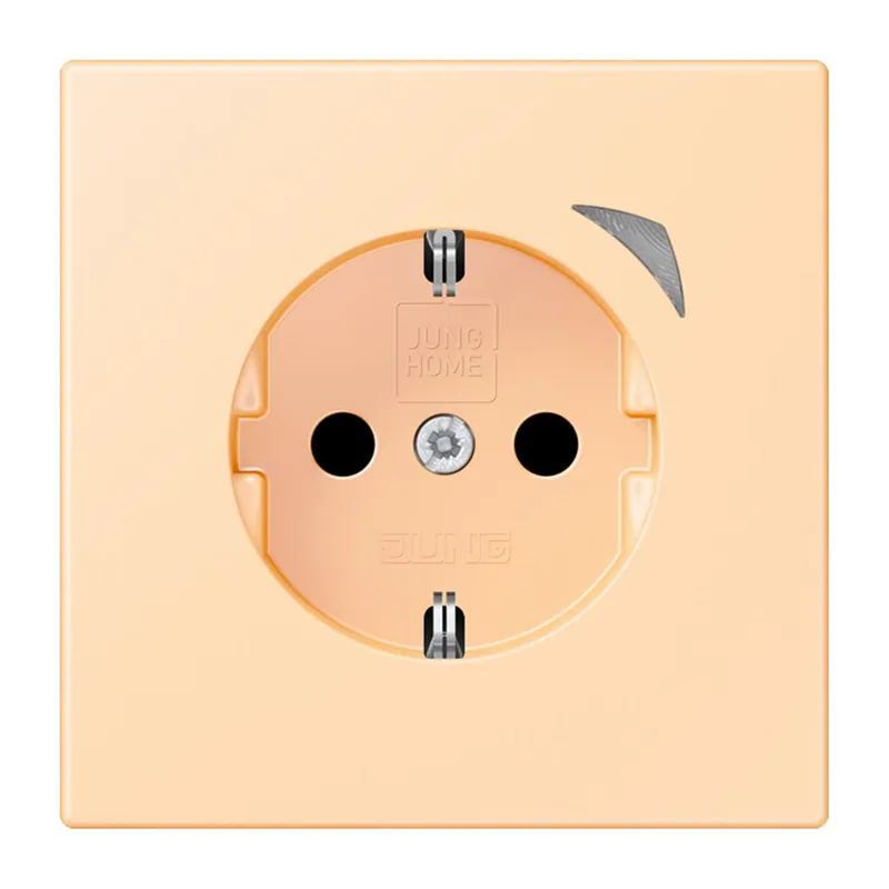 Jung HOME SCHUKO® Steckdose, 16 A 250 V ~, Energy, Schraubklemmen, mit Funktionsanzeige, SAFETY+, Thermoplast BTLC1521SE223