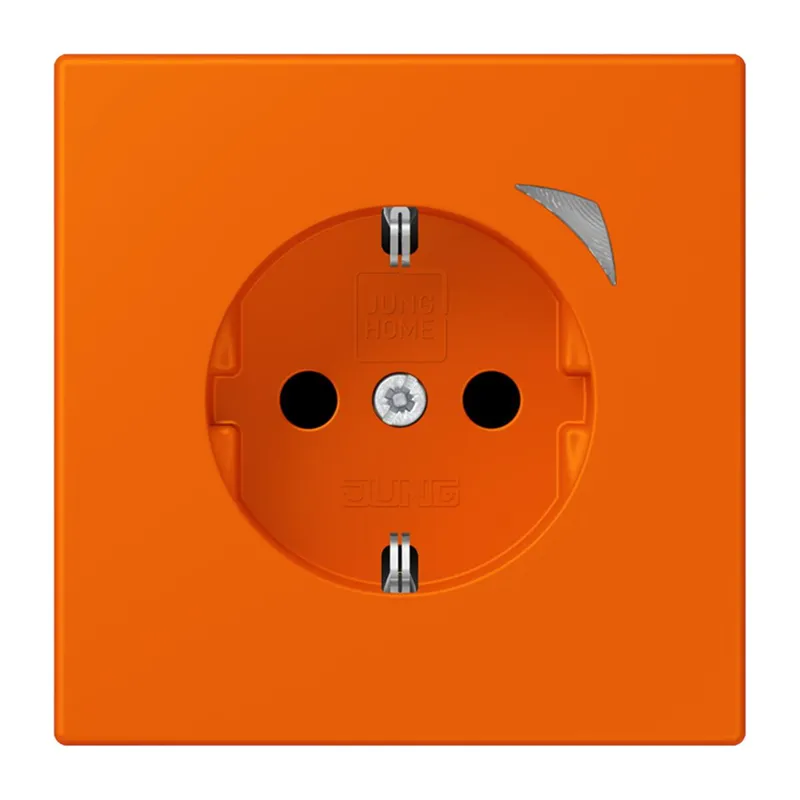 Jung HOME SCHUKO® Steckdose, 16 A 250 V ~, Energy, Schraubklemmen, mit Funktionsanzeige, SAFETY+, Thermoplast BTLC1521SE224
