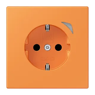 Jung HOME SCHUKO® Steckdose, 16 A 250 V ~, Schraubklemmen, mit Funktionsanzeige, SAFETY+, Thermoplast lackiert BTLC1521S225