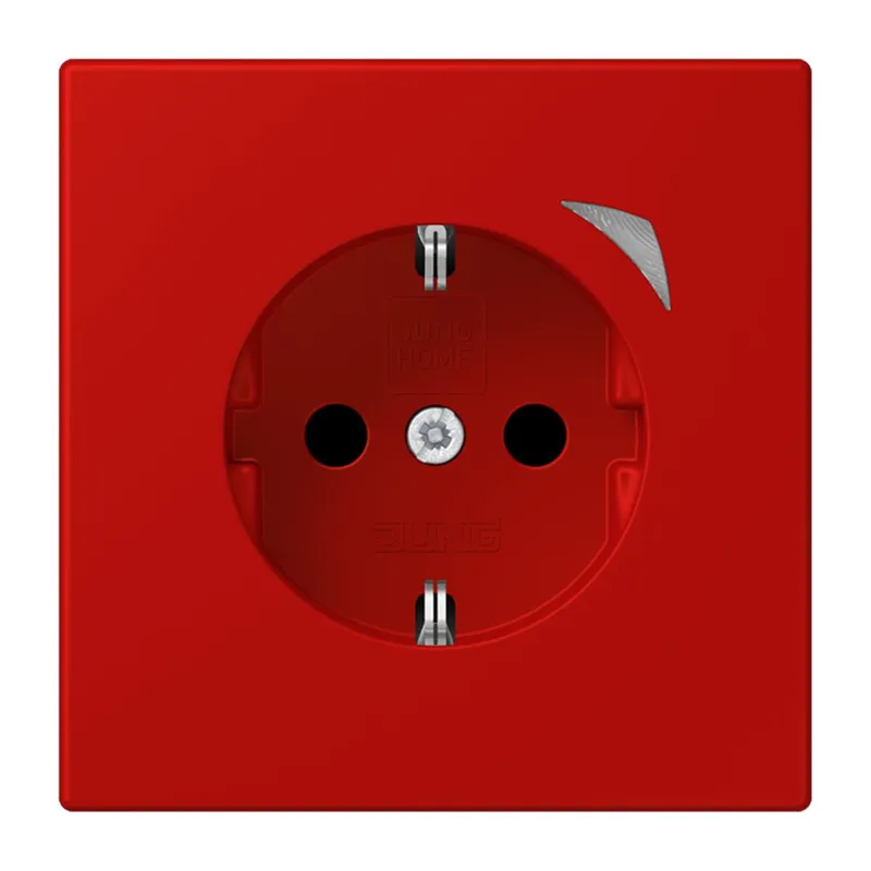 Jung HOME SCHUKO® Steckdose, 16 A 250 V ~, Schraubklemmen, mit Funktionsanzeige, SAFETY+, Thermoplast lackiert BTLC1521S227