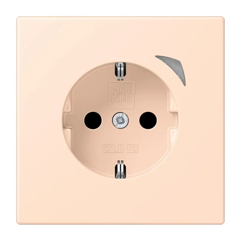 Jung HOME SCHUKO® Steckdose, 16 A 250 V ~, Energy, Schraubklemmen, mit Funktionsanzeige, SAFETY+, Thermoplast BTLC1521SE228