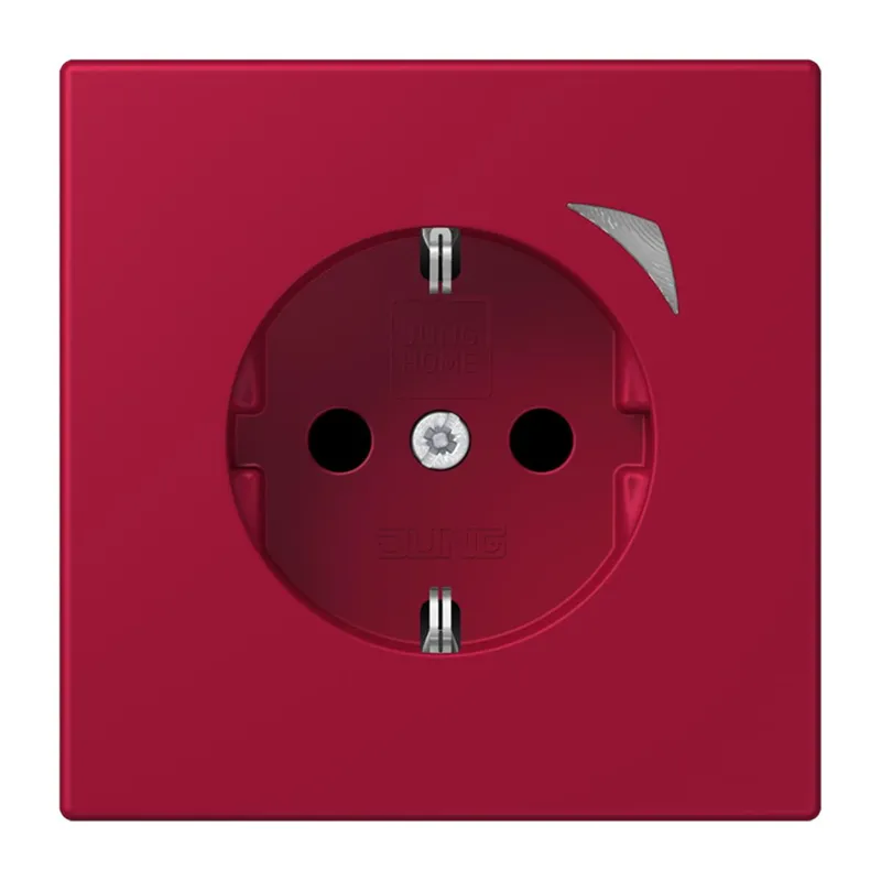 Jung HOME SCHUKO® Steckdose, 16 A 250 V ~, Schraubklemmen, mit Funktionsanzeige, SAFETY+, Thermoplast lackiert BTLC1521S229