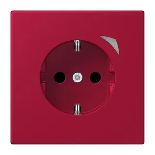 Jung HOME SCHUKO® Steckdose, 16 A 250 V ~, Schraubklemmen, mit Funktionsanzeige, SAFETY+, Thermoplast lackiert BTLC1521S229