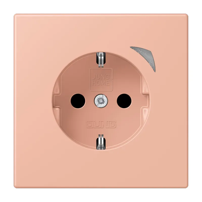 Jung HOME SCHUKO® Steckdose, 16 A 250 V ~, Schraubklemmen, mit Funktionsanzeige, SAFETY+, Thermoplast lackiert BTLC1521S231