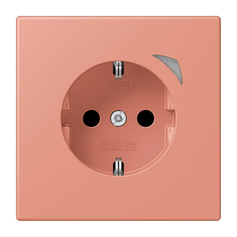 Jung HOME SCHUKO® Steckdose, 16 A 250 V ~, Energy, Schraubklemmen, mit Funktionsanzeige, SAFETY+, Thermoplast BTLC1521SE233
